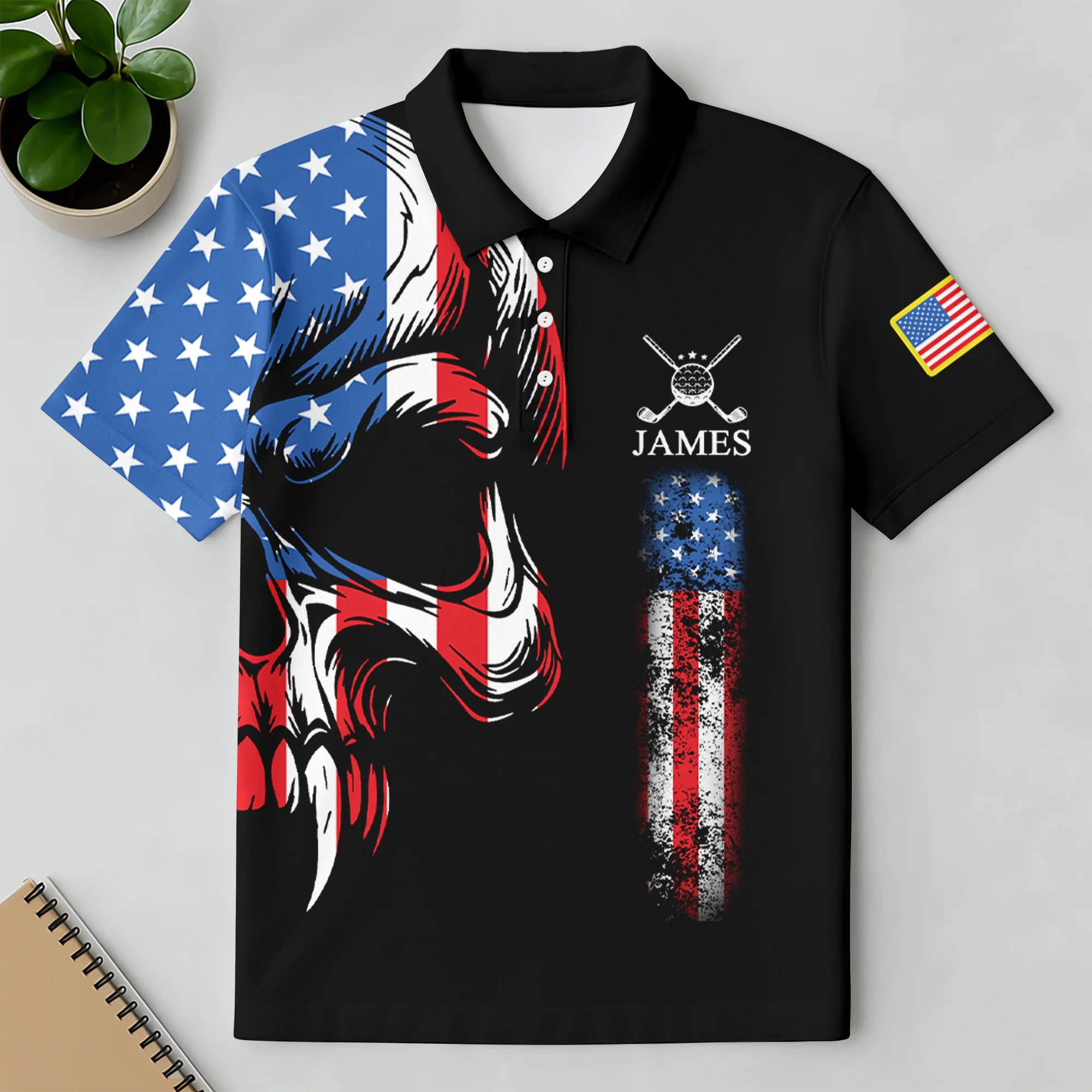 Never Underestimate An Old Man With A Golf Club Custom Name Polo Shirt For Golf Lovers CH07 899946 - Image 2