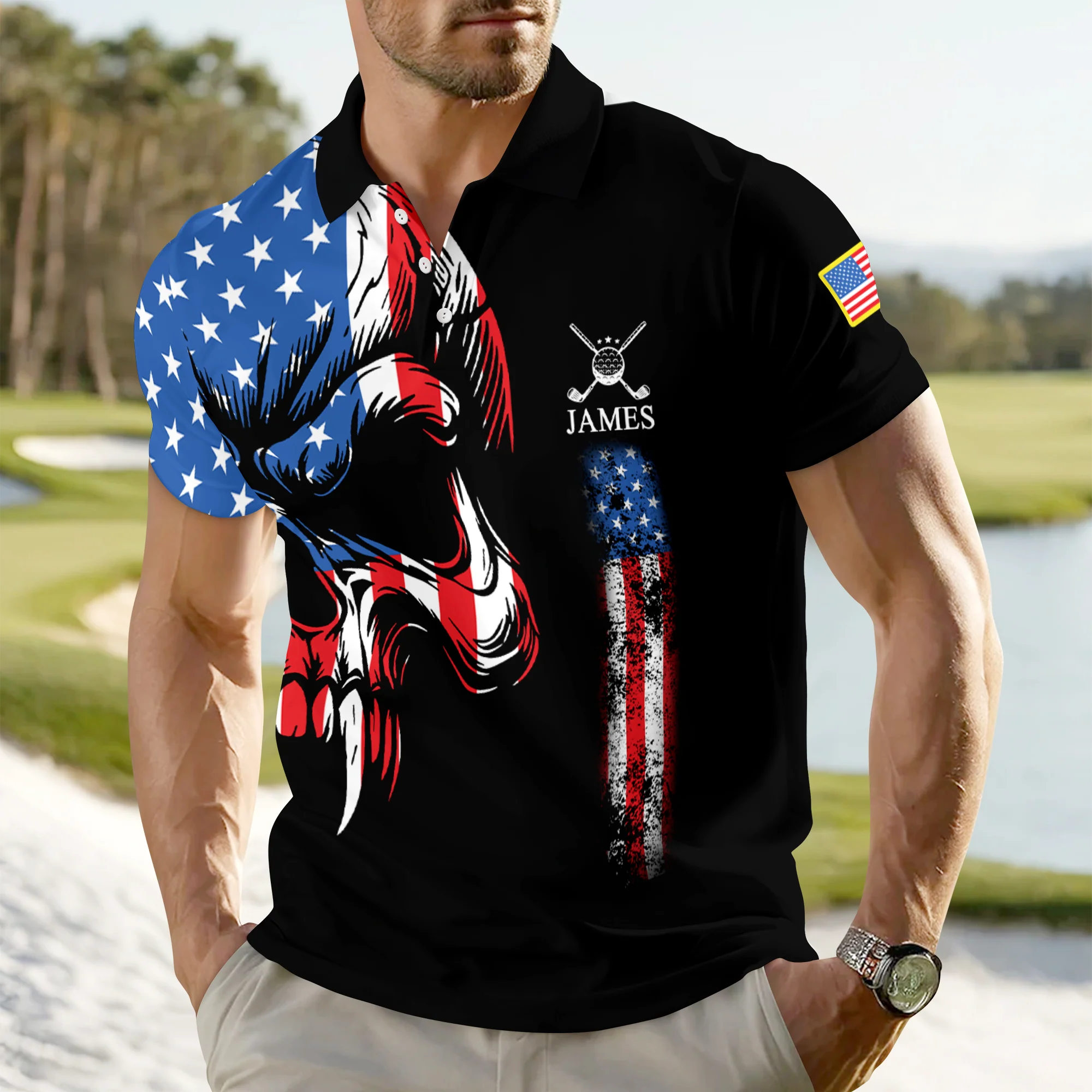Never Underestimate An Old Man With A Golf Club Custom Name Polo Shirt For Golf Lovers CH07 899946 - Image 6