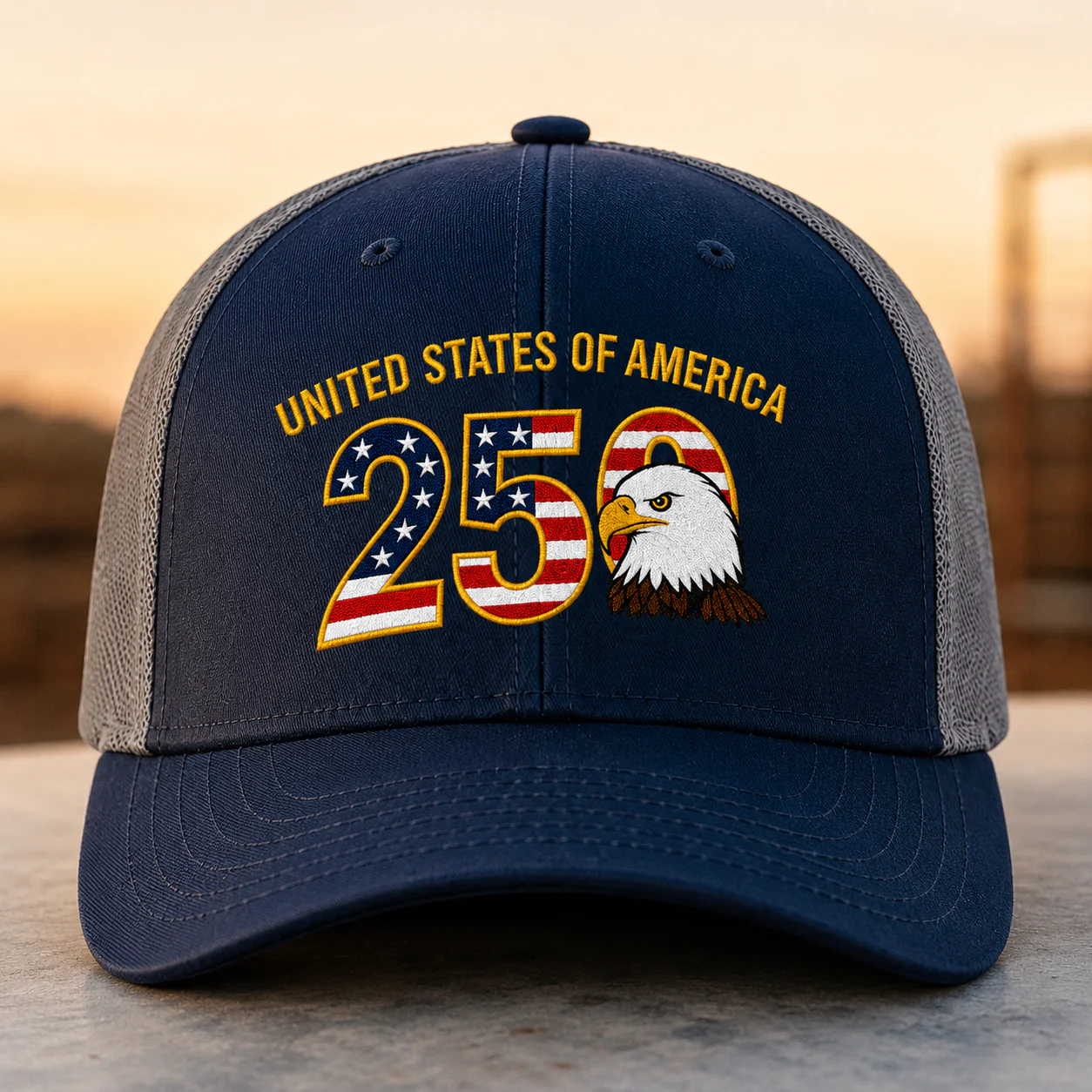 Patriot 250th Anniversary Trucker Hat 4th of July Gift CH07 911940