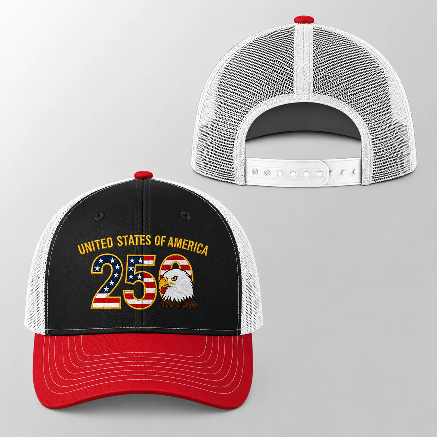Patriot 250th Anniversary Trucker Hat 4th of July Gift CH07 911940 - Image 3