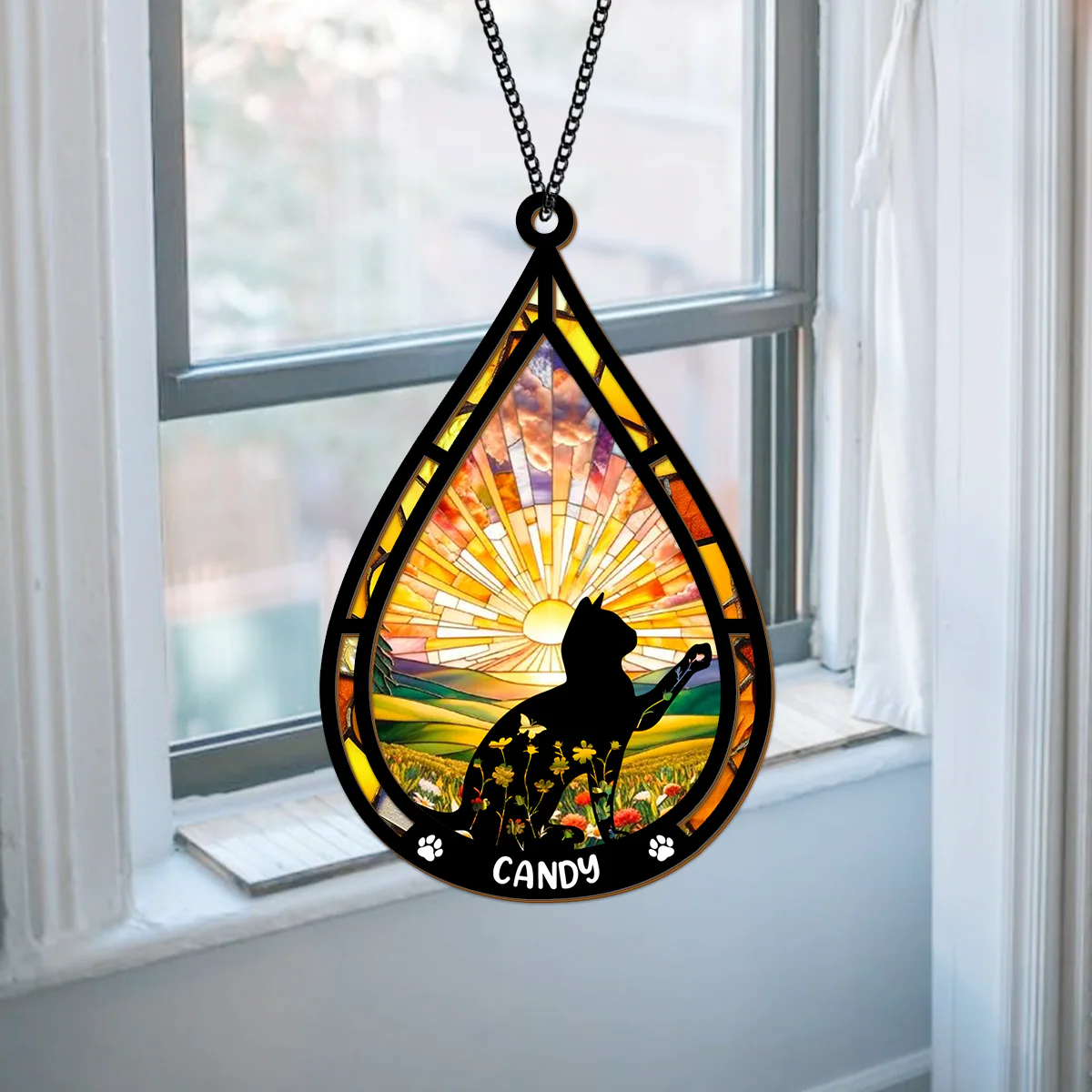 Personalized Cat In Heaven Suncatcher Memorial Gift For Cat Loss CH07 896172 - Image 7