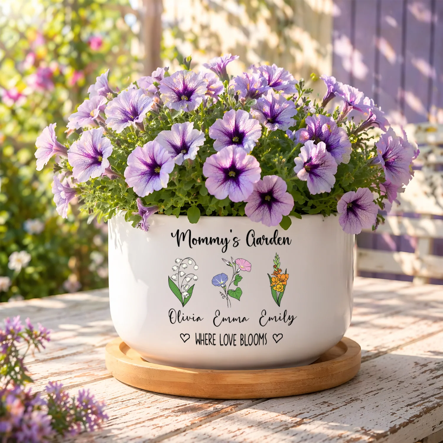 Personalized Grandma's Garden Where Love Blooms Plant Pot Custom Mama Gift CH07 911382 - Image 4