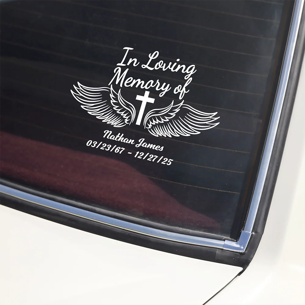 Personalized In Loving Memory of Loved One Car Window Decal Sticker Memorial Gift CH07 910214 - Image 3