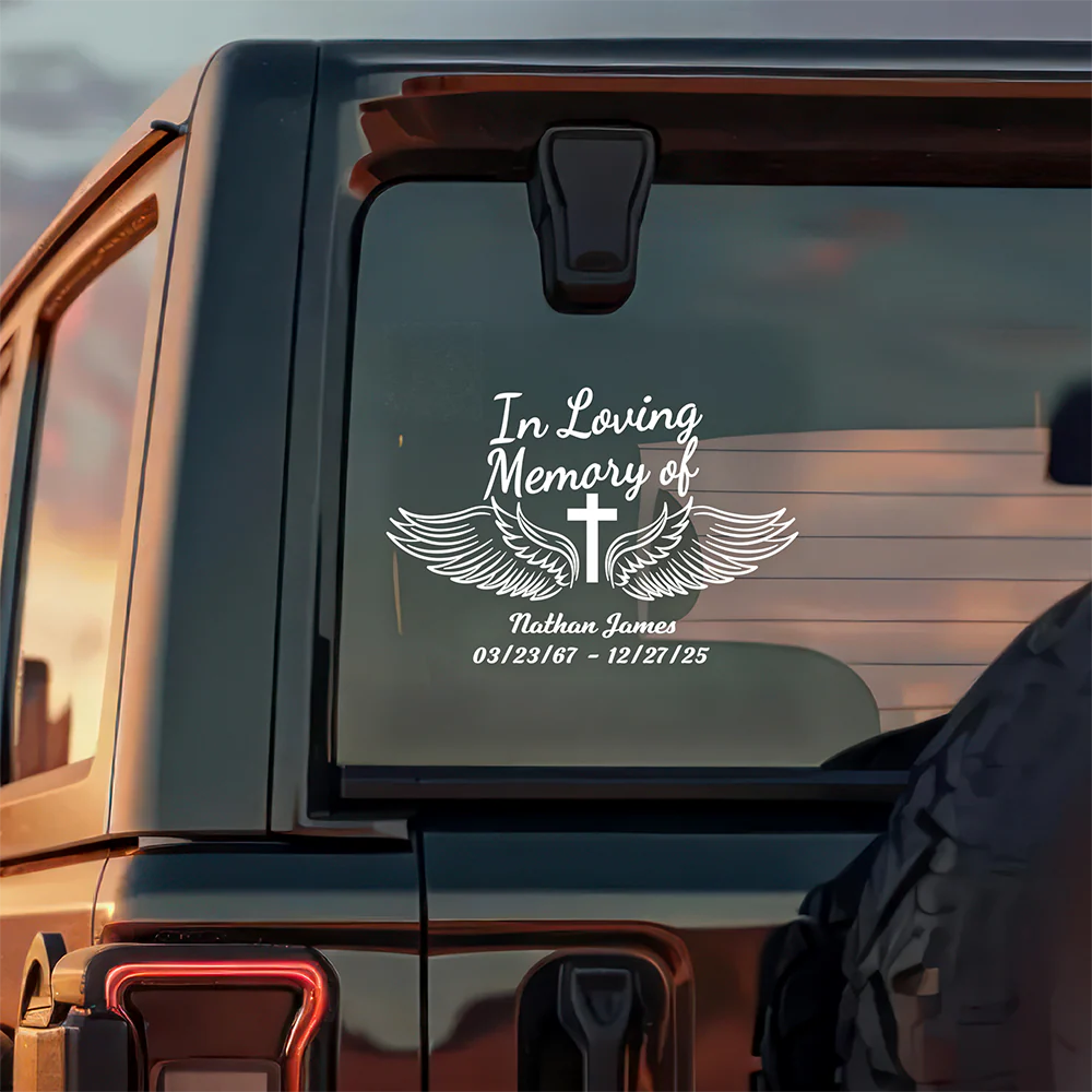 Personalized In Loving Memory of Loved One Car Window Decal Sticker Memorial Gift CH07 910214 - Image 7