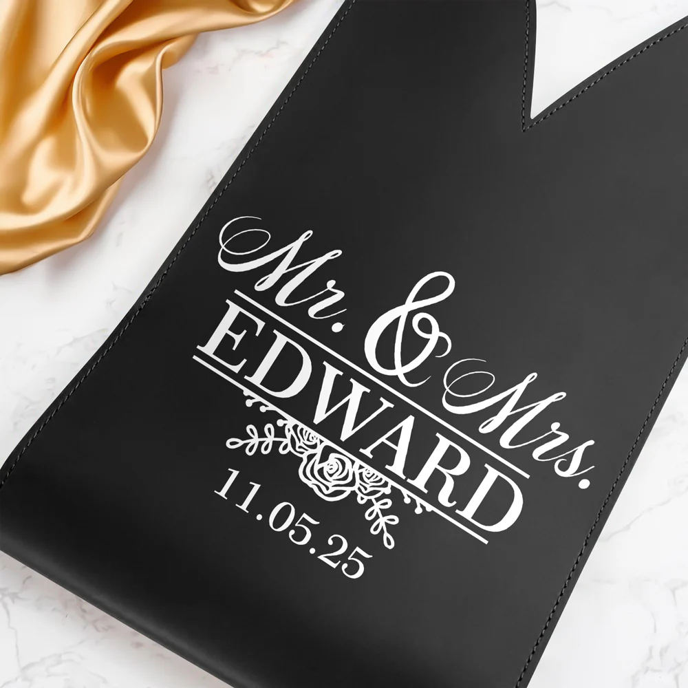 Personalized Wedding Leather Wine Bag Engagement Gift, Wedding Gift for Bride & Groom CH07 896540 - Image 5