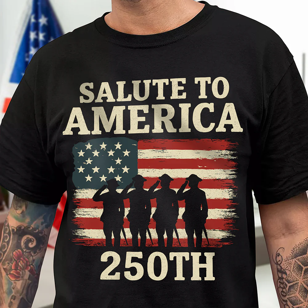 Salute To America Veteran Dark Shirt Happy 250th Anniversary of America Gifts CH07 896690