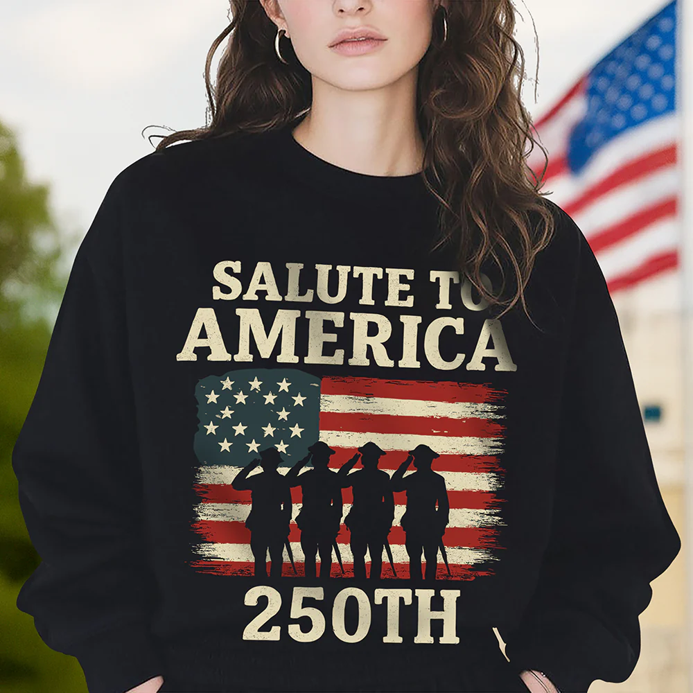 Salute To America Veteran Dark Shirt Happy 250th Anniversary of America Gifts CH07 896690 - Image 3