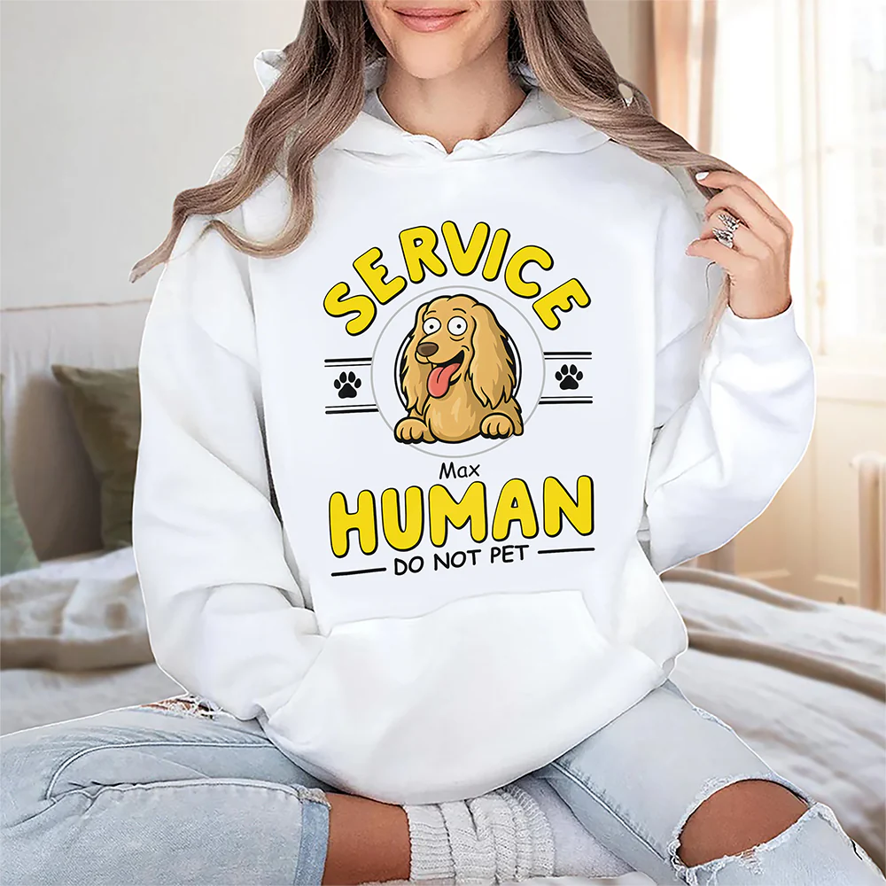 Service Human, Do Not Pet Personalized Birght Shirt For Dog Lovers CH07 895630 - Image 3