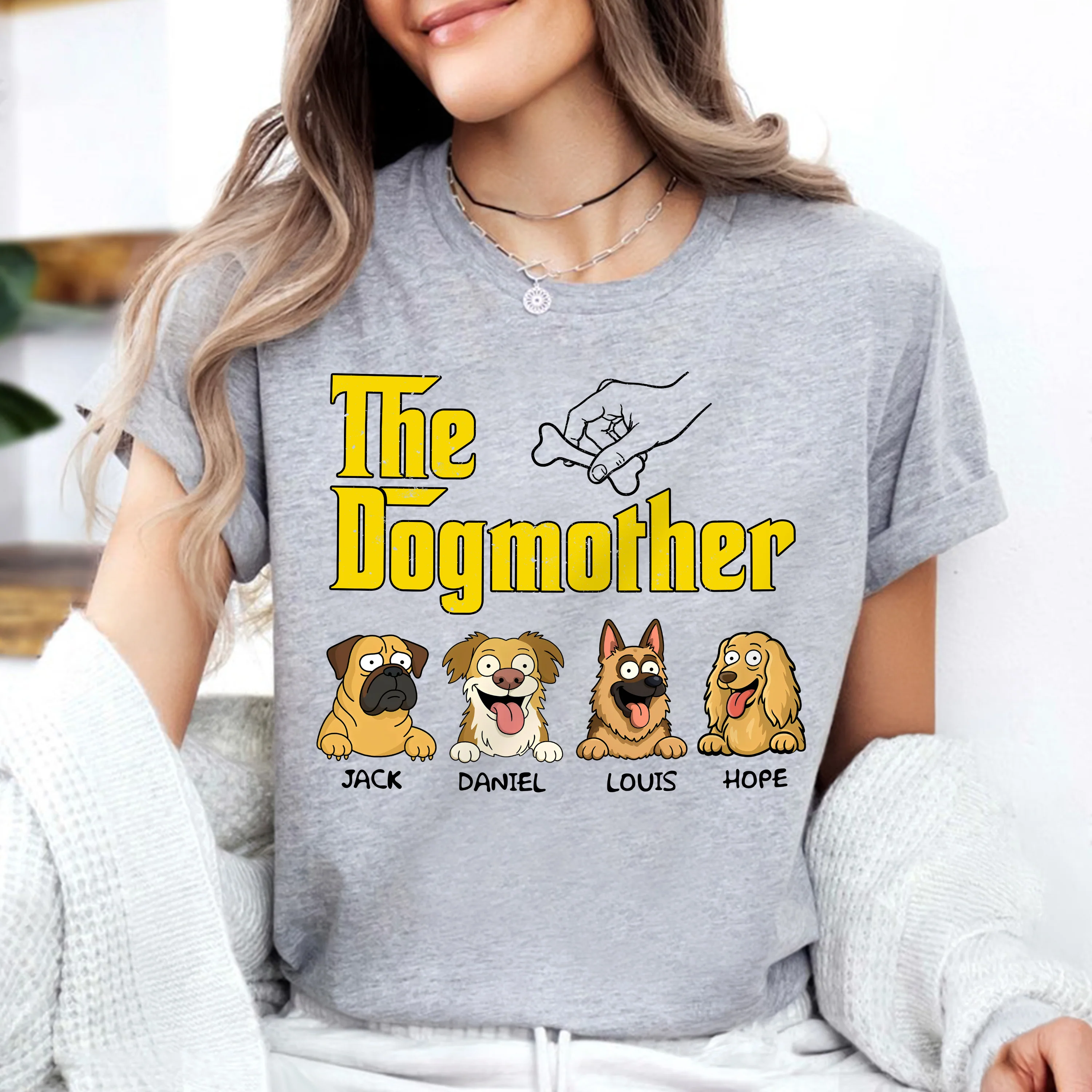 The DogFather Personalized Bright Shirt Gift For Dog Lovers CH07 895646 - Image 4