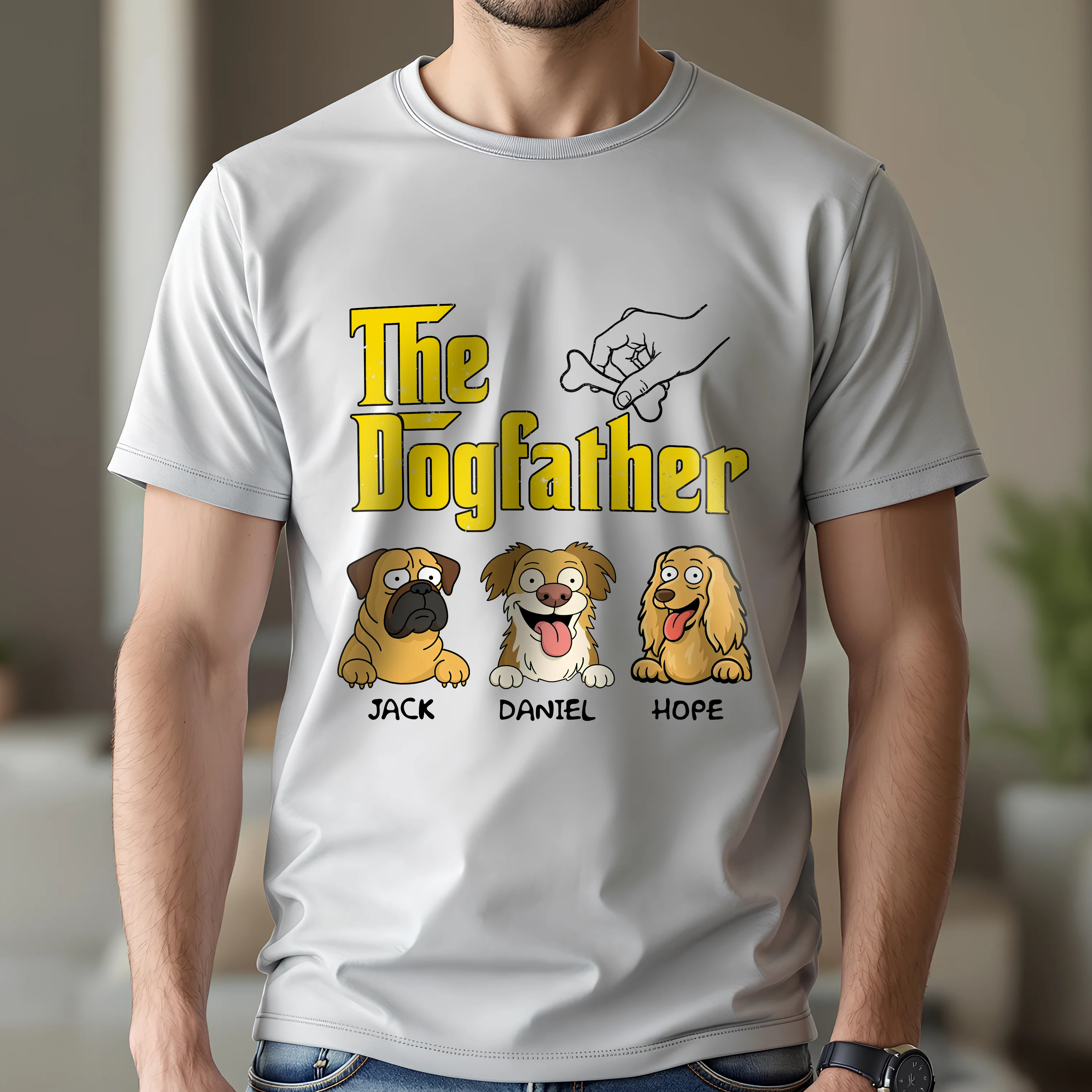The DogFather Personalized Bright Shirt Gift For Dog Lovers CH07 895646 - Image 5
