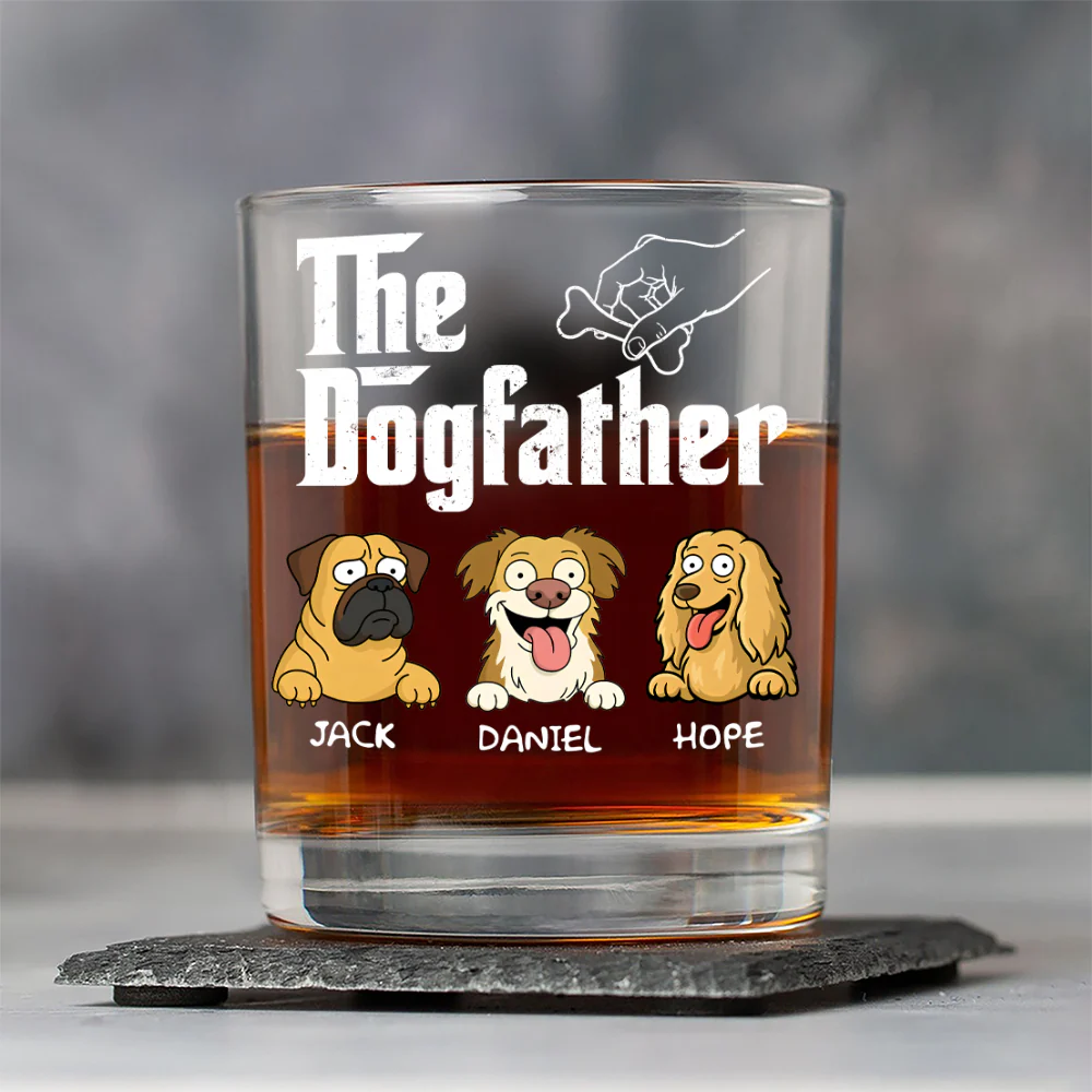 The DogFather Personalized Rock Glass Gift For Dog Lovers CH07 895648 - Image 5
