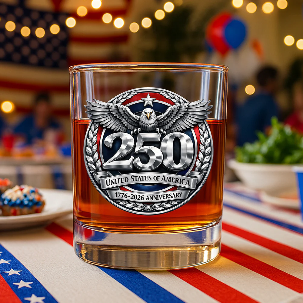 United States Of America 1776-2026 Anniversary Whiskey Glass CH07 910392 - Image 3
