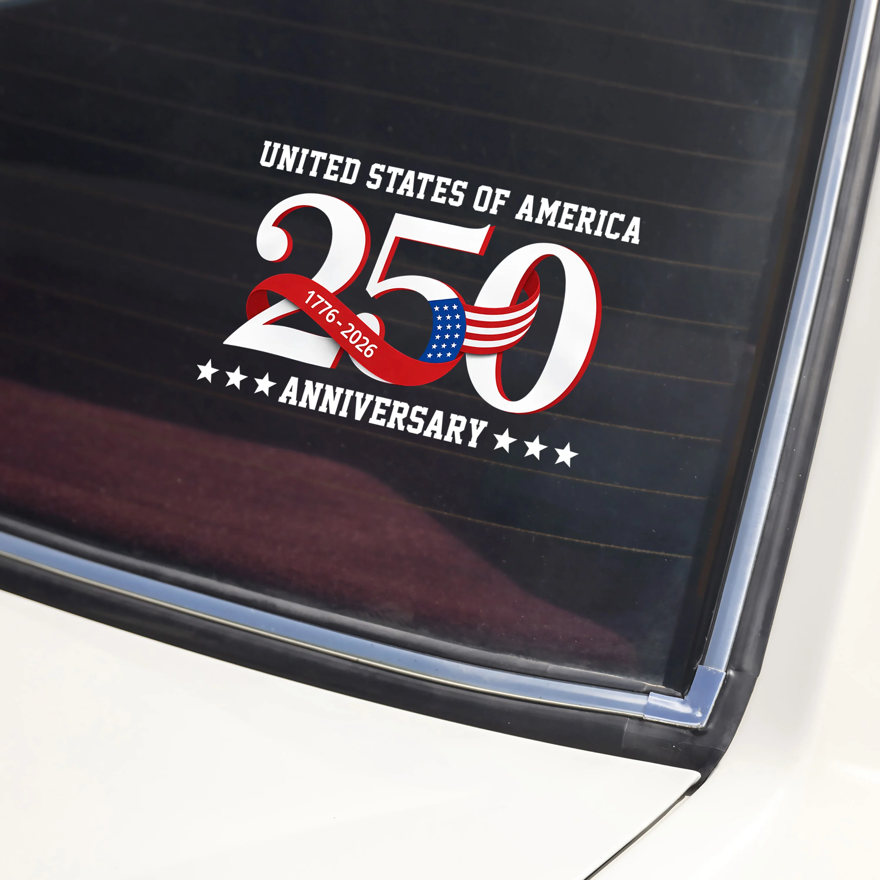 United States of America 1776 2026 Car Window Decal Sticker 250 Years Patriotic Gift Decor CH07 910128 - Image 2