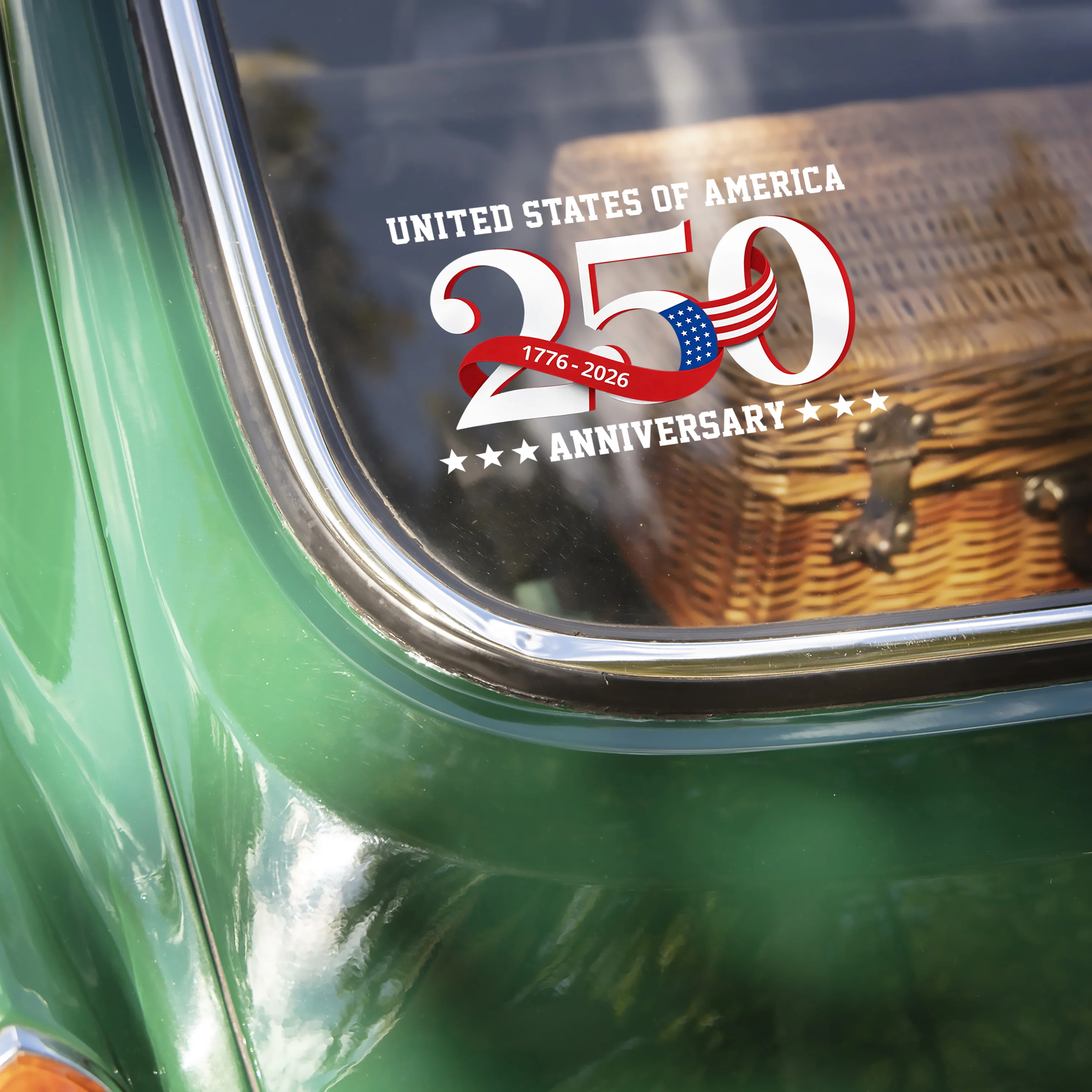 United States of America 1776 2026 Car Window Decal Sticker 250 Years Patriotic Gift Decor CH07 910128 - Image 4