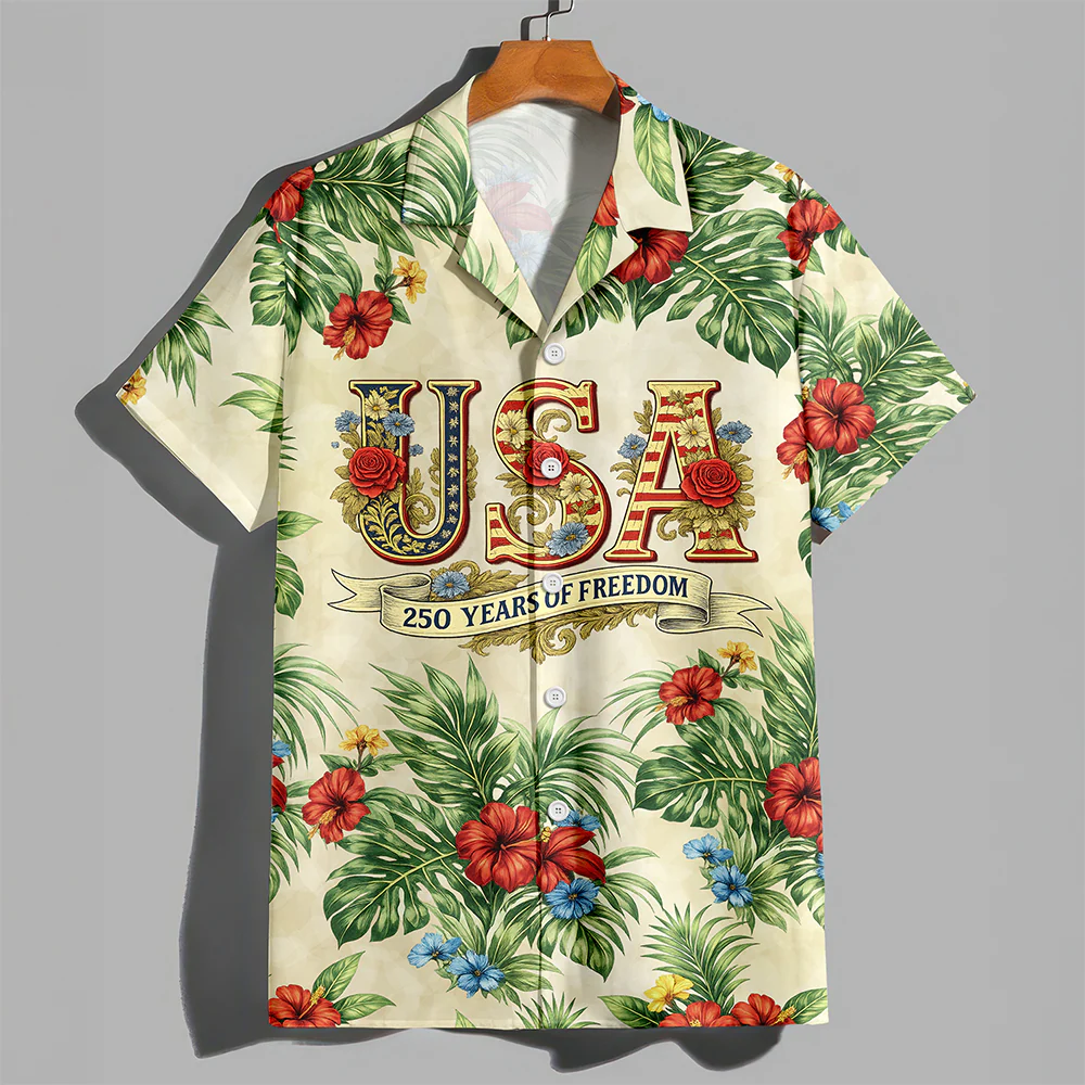 USA 250 Years of Freedom Hawaiian Shirt For Independence Day 2026 CH07 910410 - Image 5