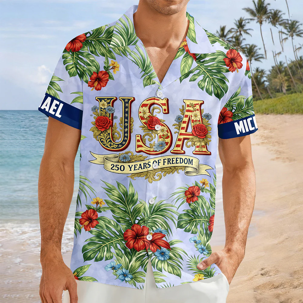 USA 250 Years of Freedom Hawaiian Shirt For Independence Day 2026 CH07 910410 - Image 7