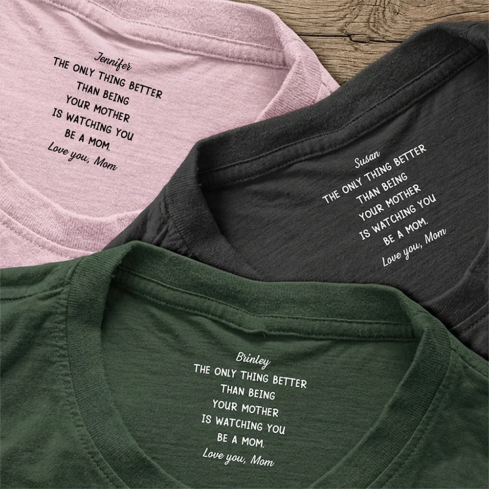 Watching You Be A Mom - To My Daughter Neck Print Tee CH07 910946 - Image 3