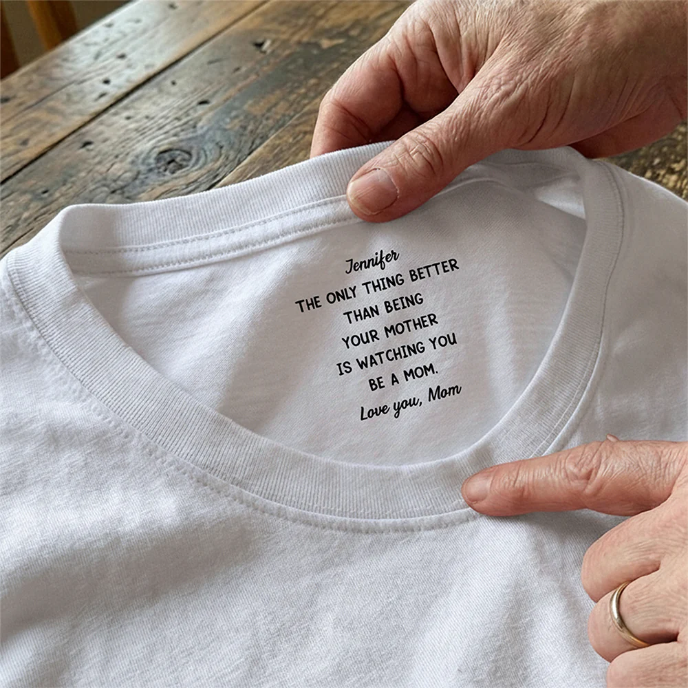 Watching You Be A Mom - To My Daughter Neck Print Tee CH07 910946 - Image 5