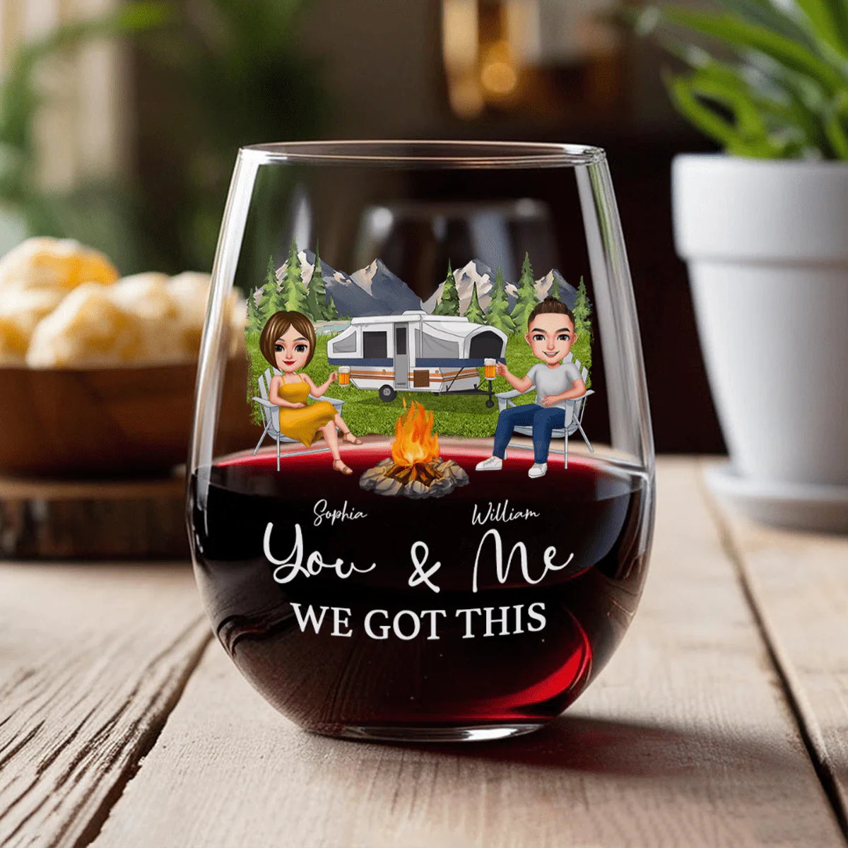 You And Me We Got This Anniversary Couple Wine Glass Valentines Day Gift N304 HA75 895086