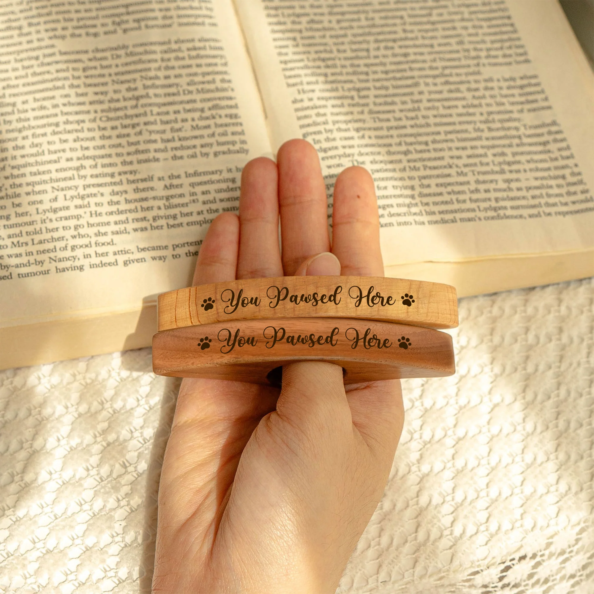 You Pawsed Here Custom Dog Cat Photo Printed Book Page Holder CH07 899560 - Image 3