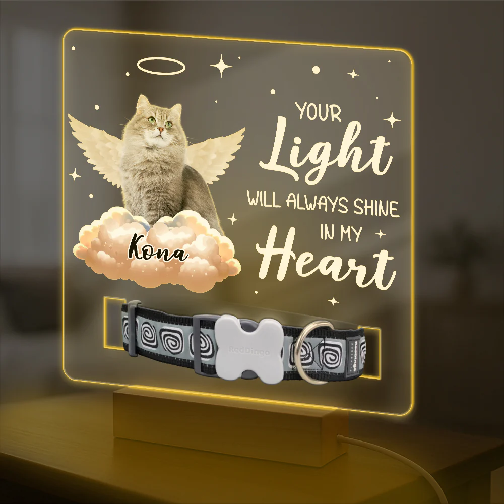 Your Wings Were Ready But My Heart Was Not Custom Pet Photo Acrylic Collar Frame Memorial Gift CH07 896080 - Image 9