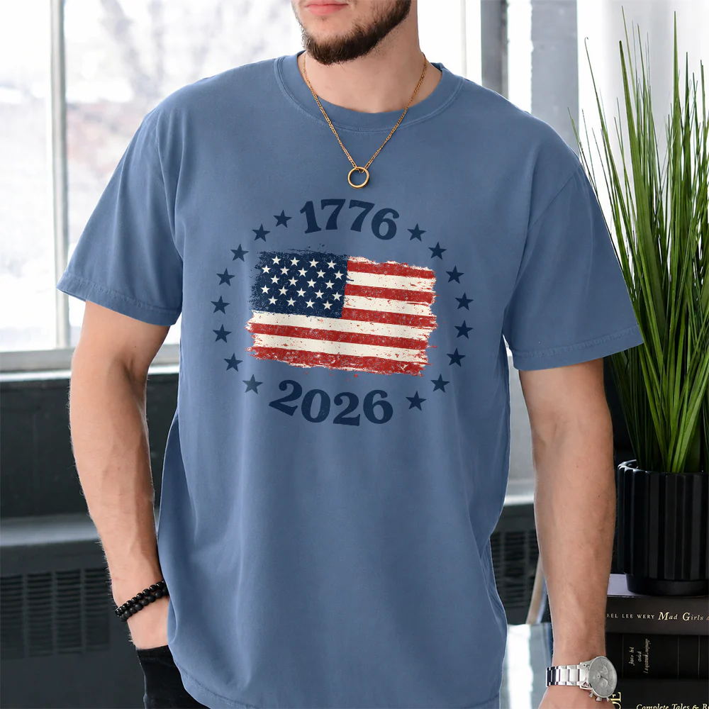 1776-2026 Patriotic USA Flag Comfort Shirt Independence Day Gift LM32 669209 - Image 3