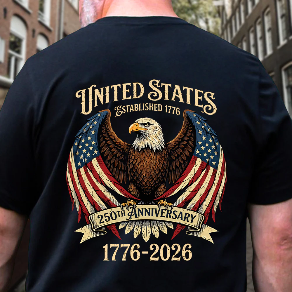 250 Years American Flag 250th Anniversary USA Back Shirt HA75 920926 - Image 5