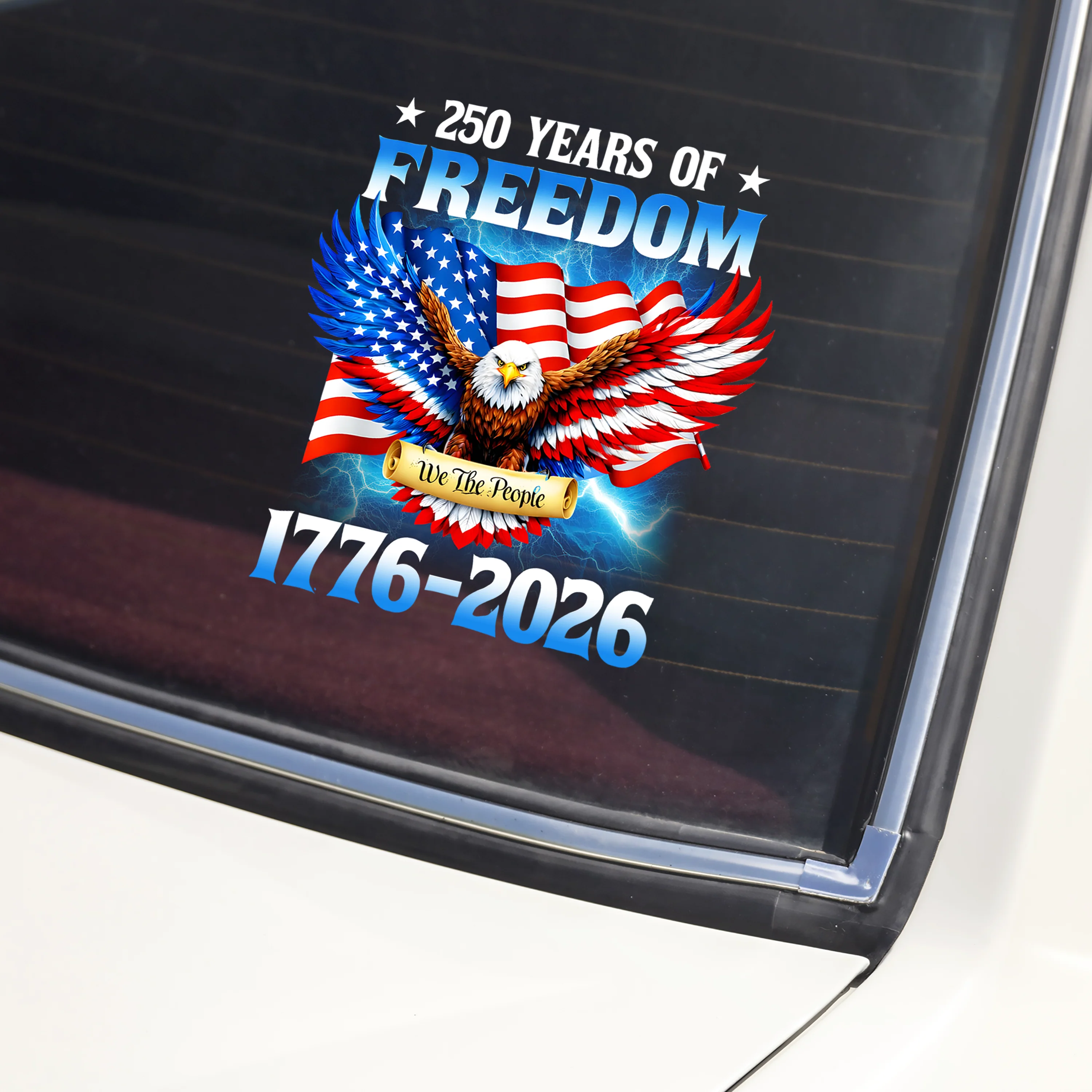 250 Years Of Freedom American 1776 2026 Car Window Decal Sticker HA75 920174 - Image 4