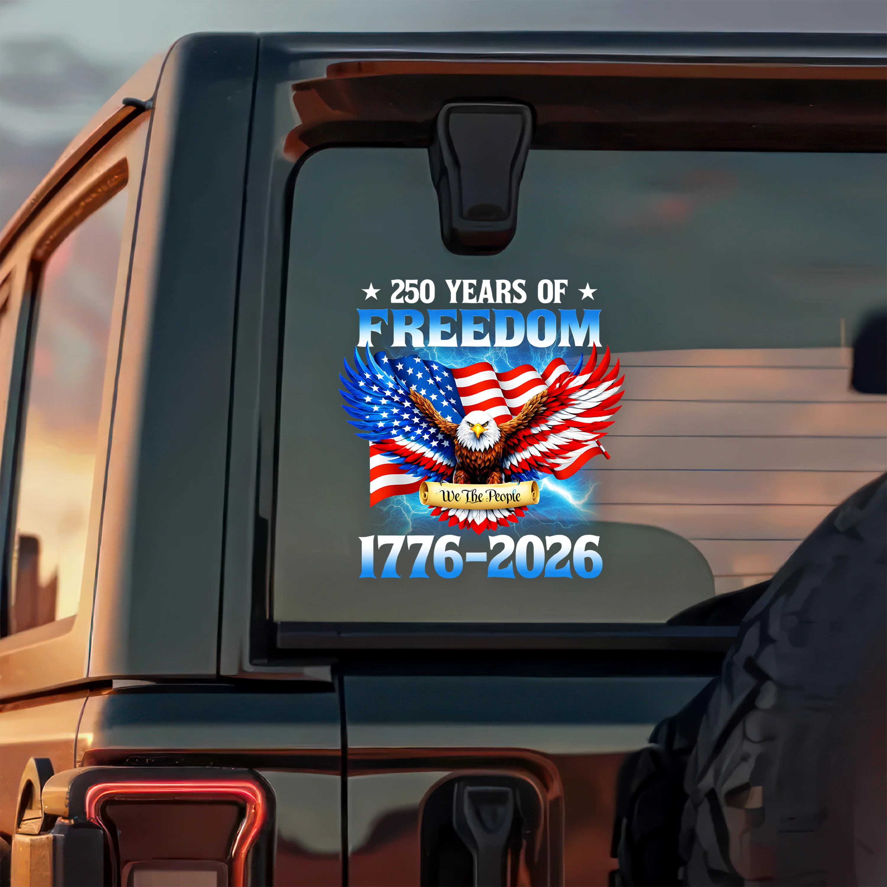 250 Years Of Freedom American 1776 2026 Car Window Decal Sticker HA75 920174 - Image 5