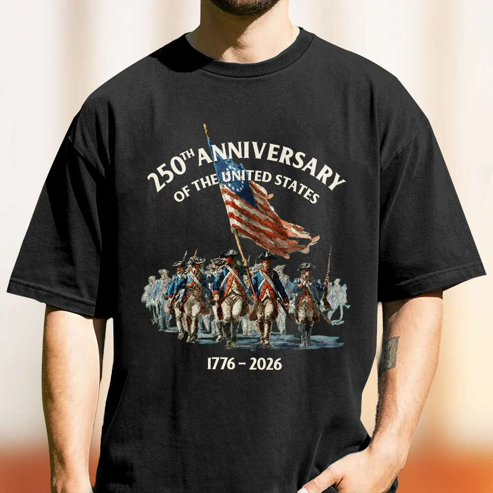 250th Anniversary Of The United States Shirt, 1776-2026 American Flag History Comfort Shirt TH10 169979 - Image 3