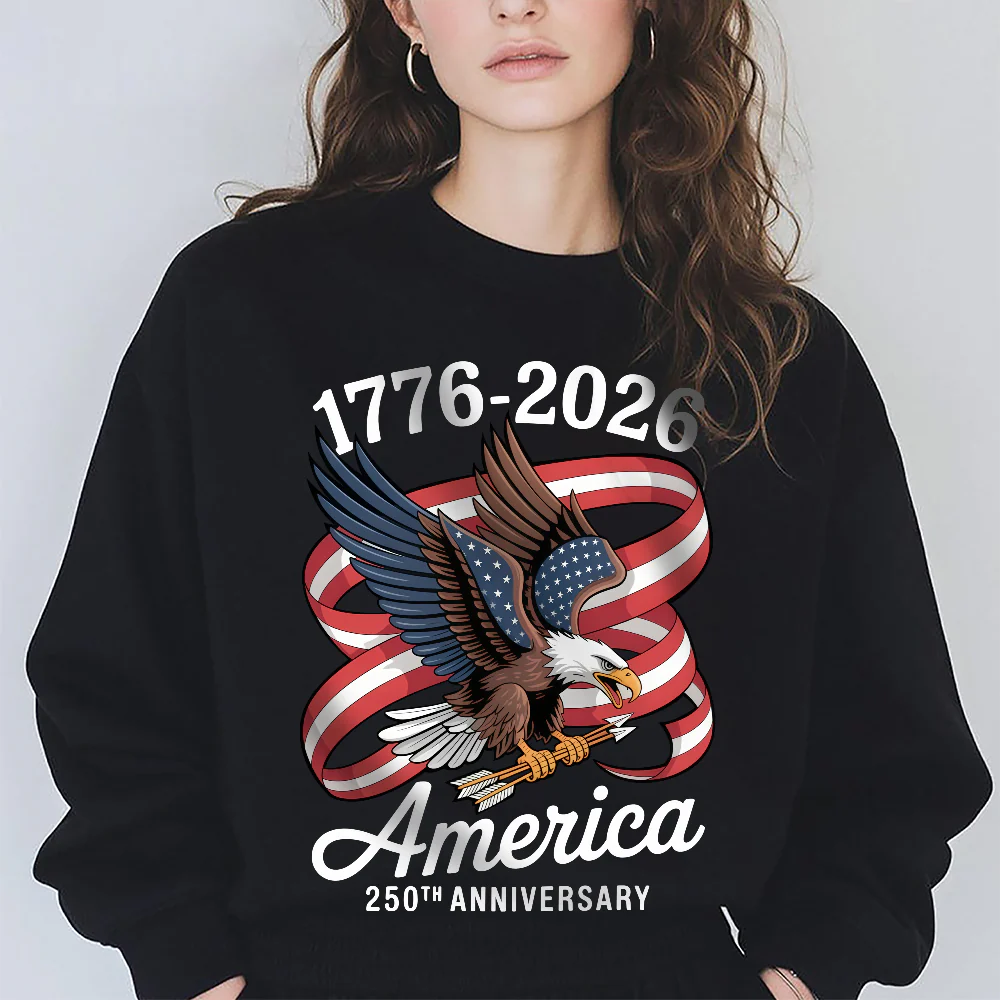America 250Th Anniversary 1776-2026 Eagle Us Flag Dark Shirt HA75 898830 - Image 4