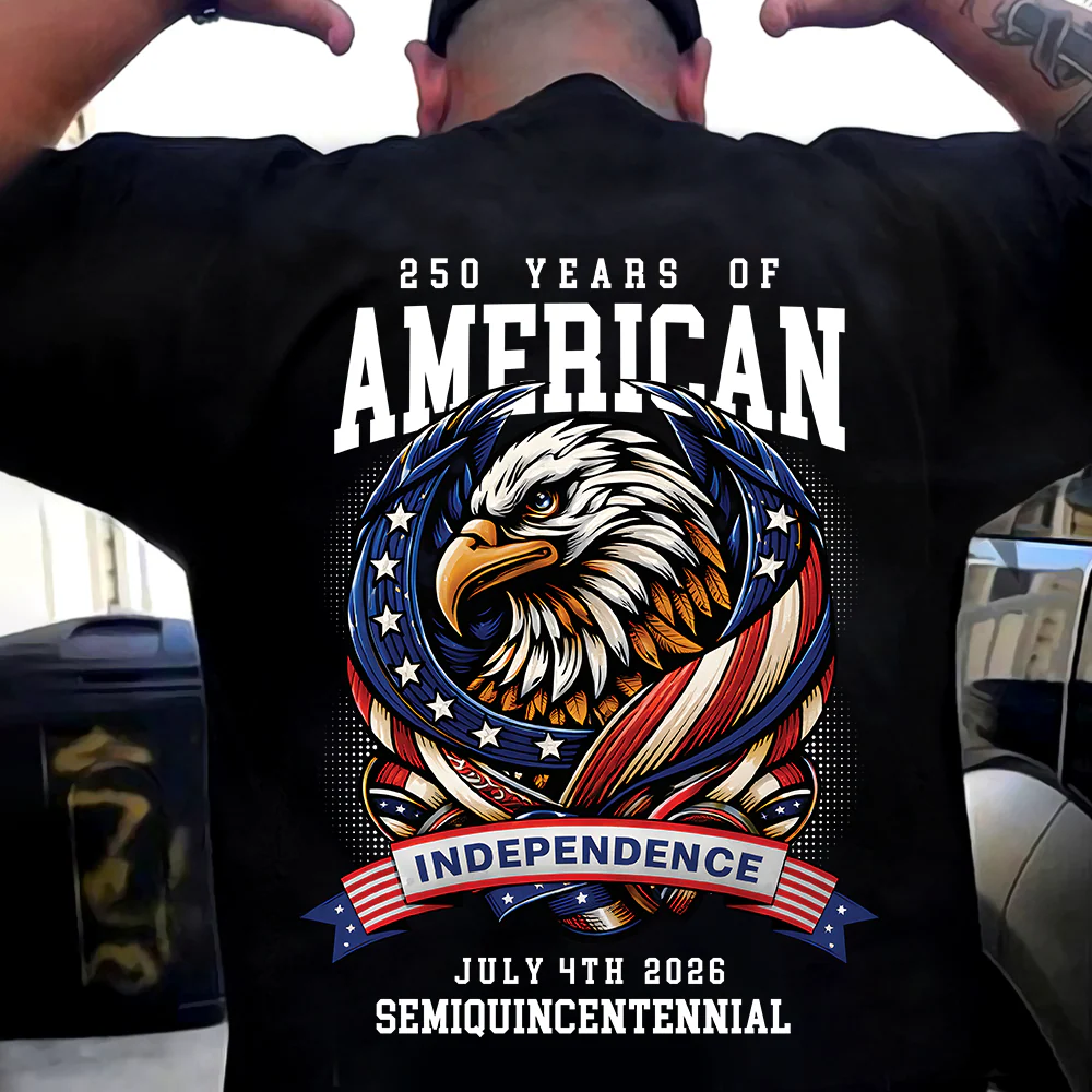 America 250th Celebration 250 Years Eagle Back Shirt HA75 920924 - Image 2