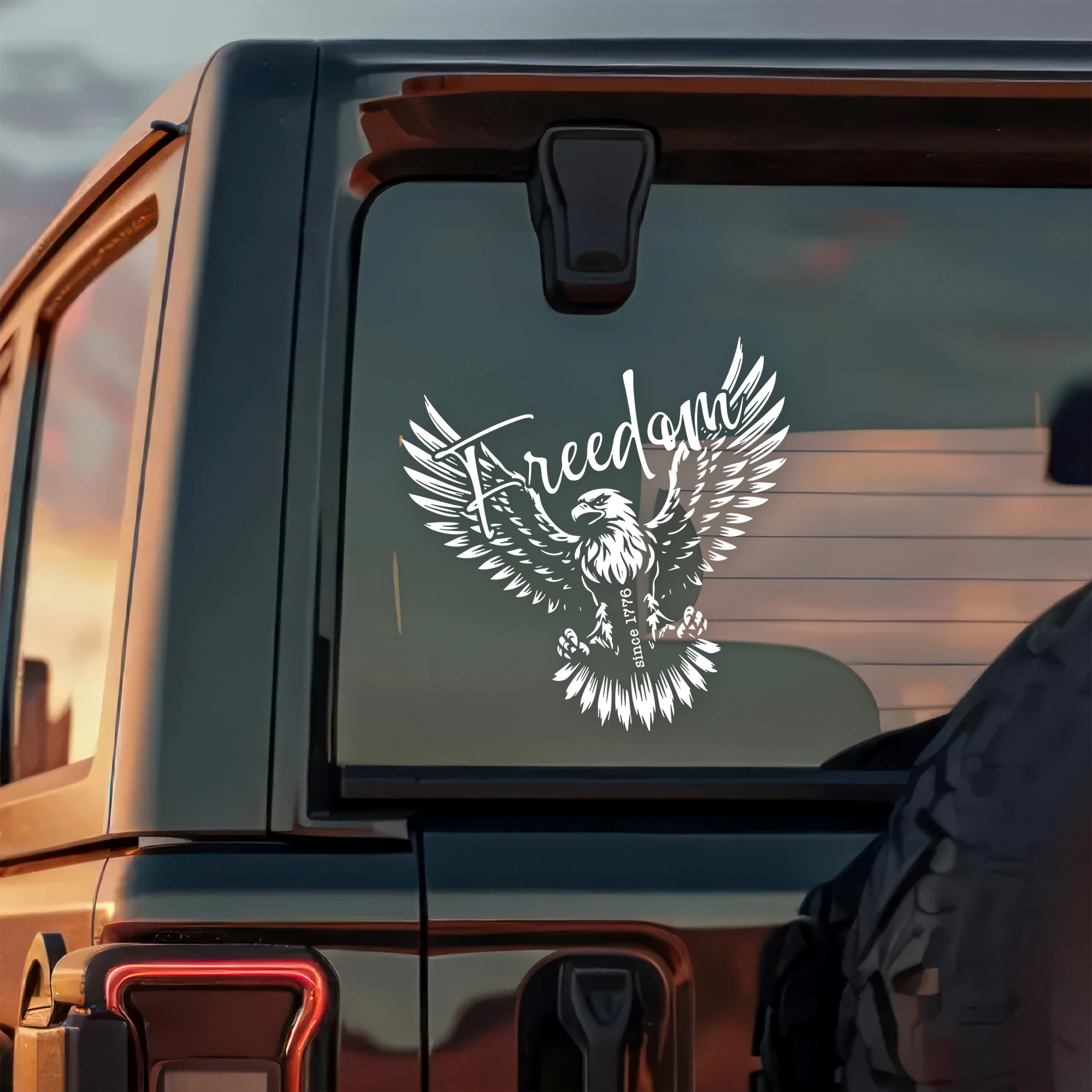 American Freedom Since 1776 Car Window Decal Sticker HA75 898962 - Image 5
