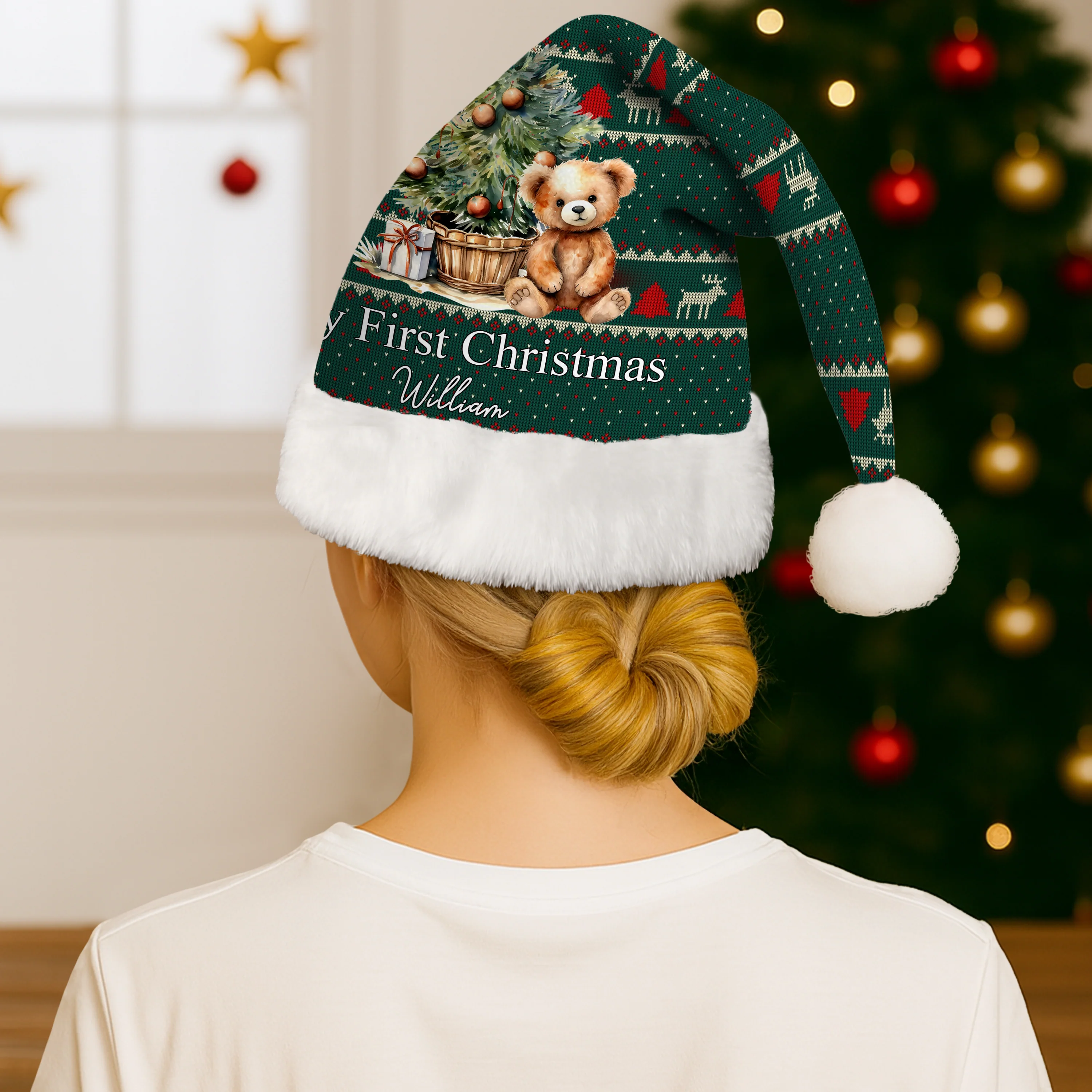 Baby's First Christmas - Personalized Santa Hat LM32 895067 - Image 5