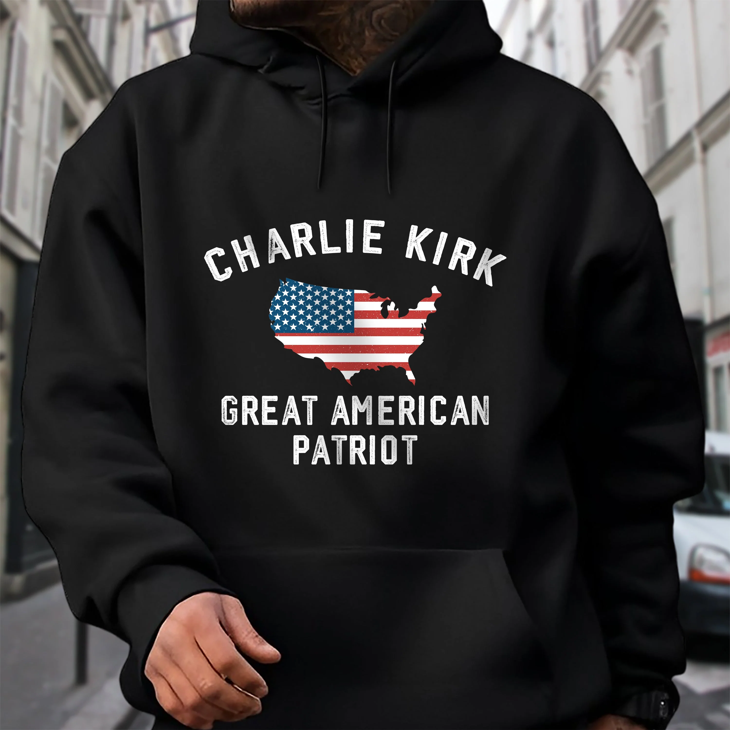 Charlie Kirk - Great American Patriot Dark Shirt LM32 65457 - Image 3