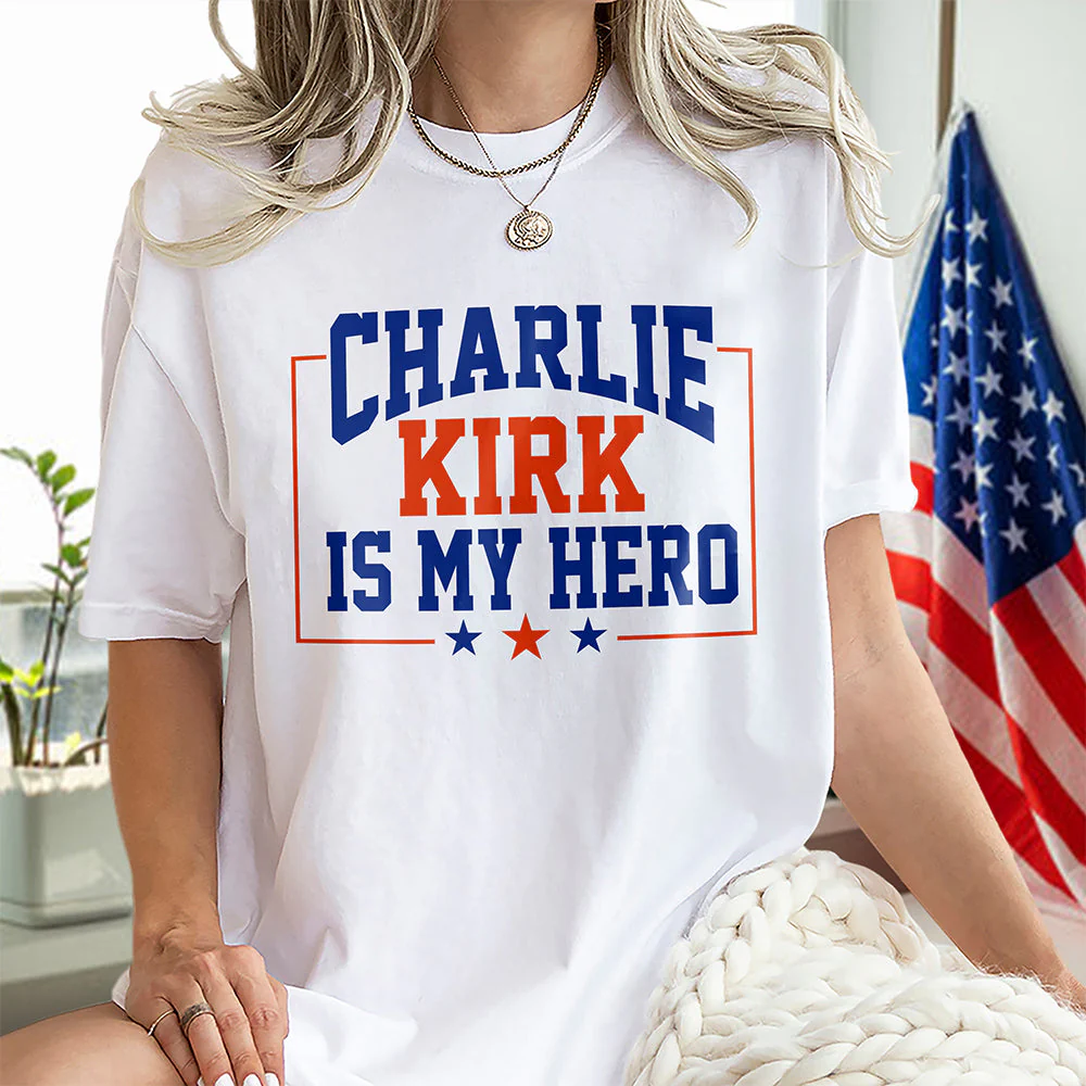 Charlie Kirk Is My Hero Bright Shirt TH10 64419 - Image 2
