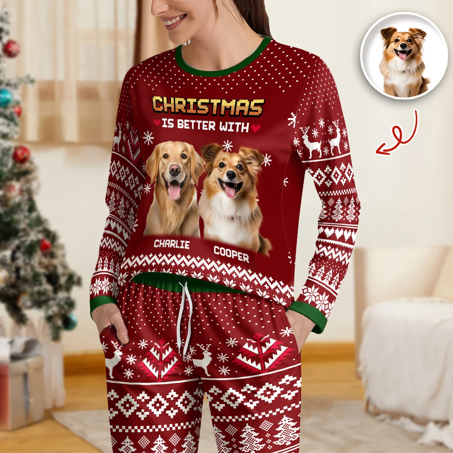 Christmas Better - Personalized Sleepwear For Dog Cat Lovers LM32 895575 - Image 2