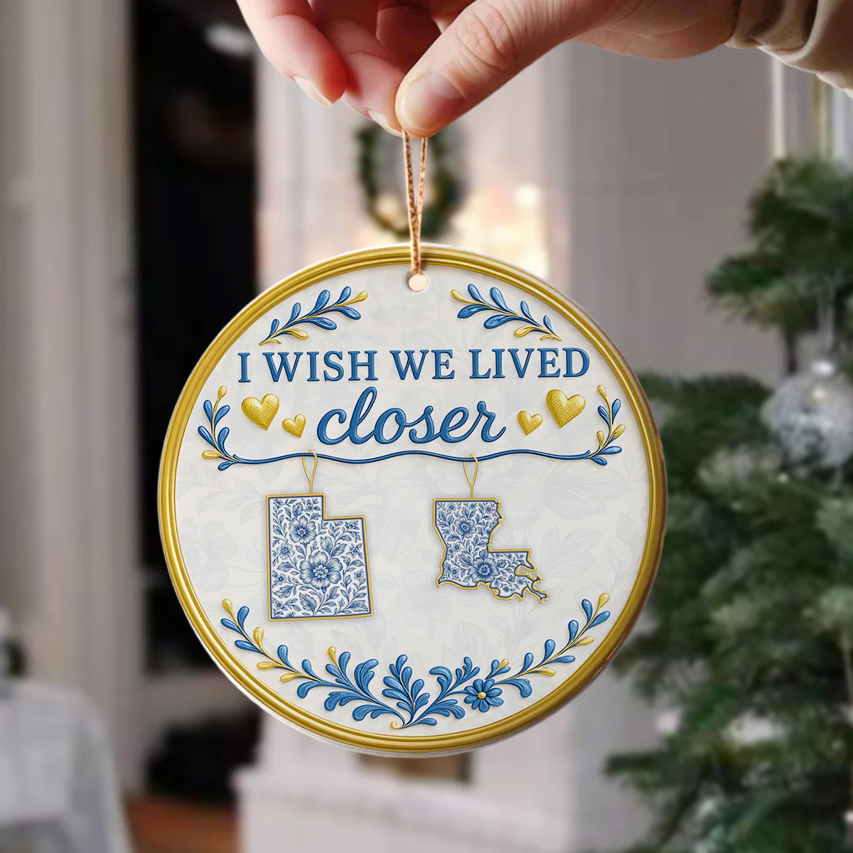Congrats On Being My Besties Personalized Ceramic Ornament TH10 894909 - Image 2