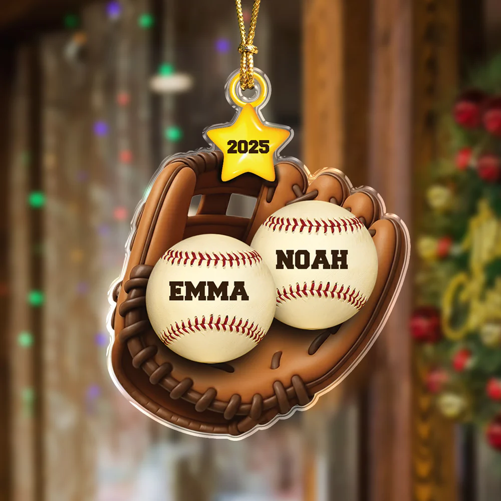 Custom Baseball Family Name Acrylic Ornament TH10 896473 - Image 5