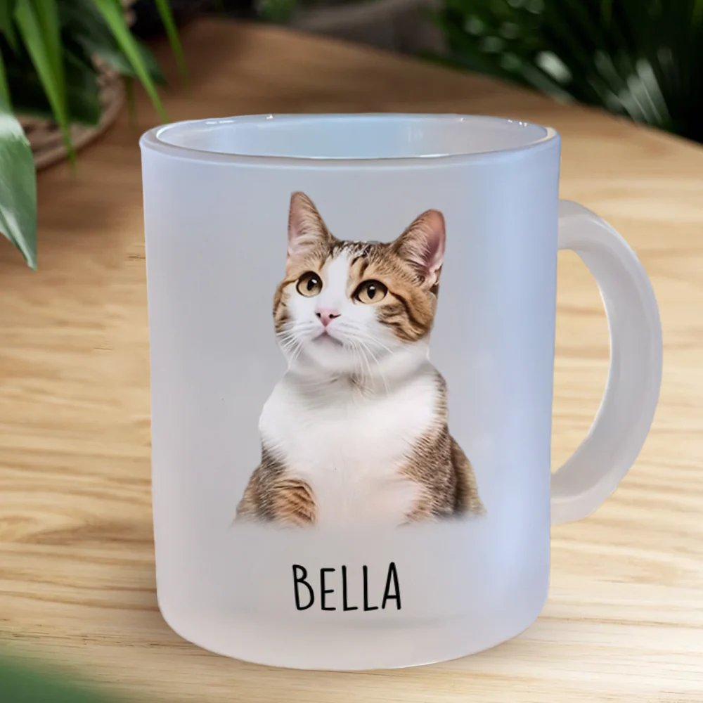 Custom Cat Photo Glass Mug For Cat Lovers CH07 899276 - Image 2