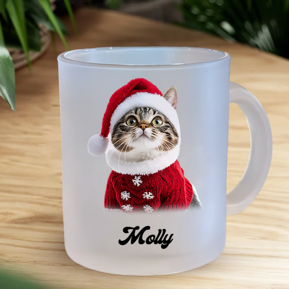 Custom Cat Photo Glass Mug For Cat Lovers CH07 899276 - Image 5