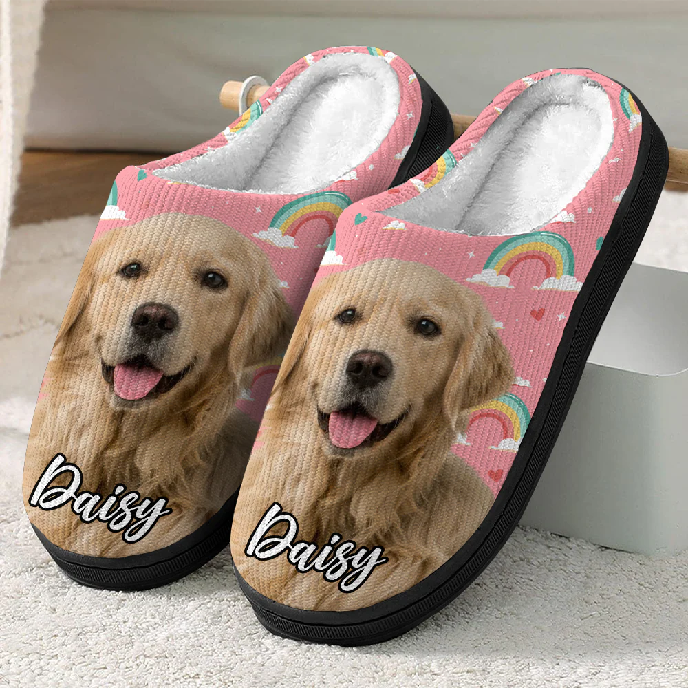 Custom Cute Dog Photo Slipper Gift For Dog Lovers CH07 896340 - Image 3