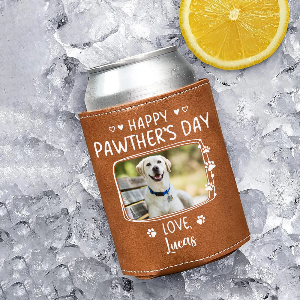 Custom Dog Cat Photo Happy Pawther’s Day Can Cooler Holder HA75 892554 - Image 6