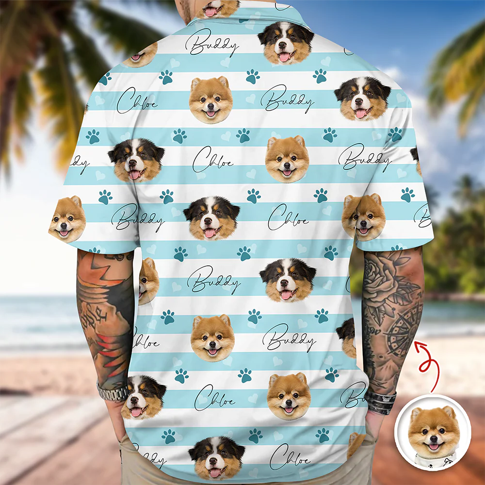 Custom Dog Cat Photo Hawaii Shirt Gift for Pet Lovers TH10 169359 - Image 5