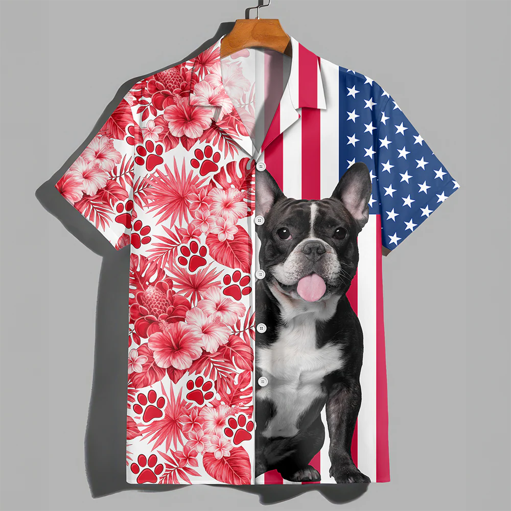Custom Dog Cat Photo With American Flag Hawaii Shirt Gift for Pet Lovers TH10 169357 - Image 3