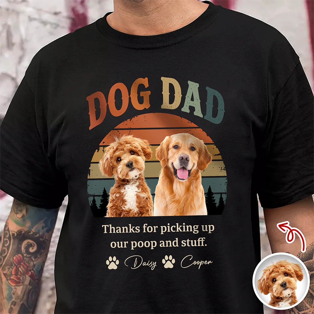 Custom Dog Dad Vintage Dark Shirt For Dog Lovers CH07 911440