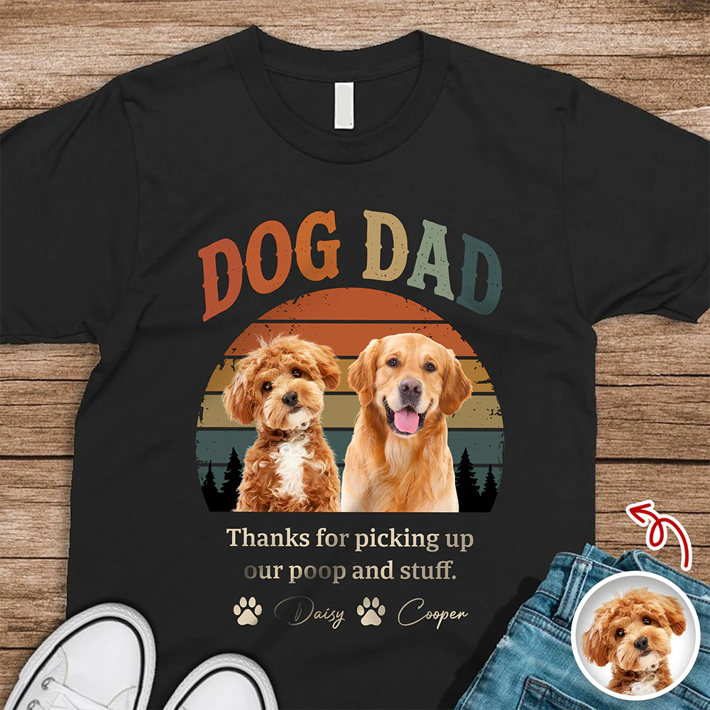 Custom Dog Dad Vintage Dark Shirt For Dog Lovers CH07 911440 - Image 2