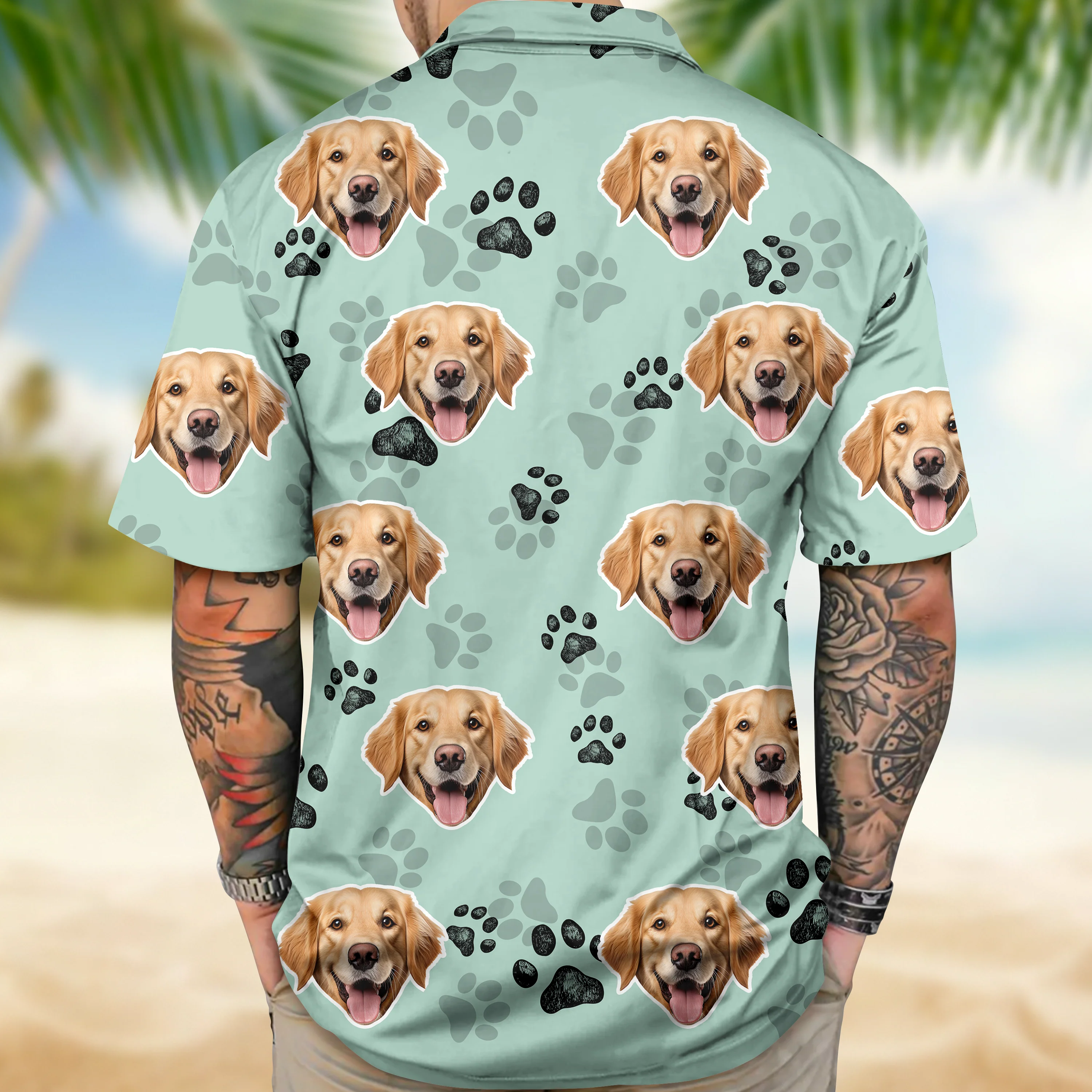 Custom Dog Face Photo Hawaii Shirt Gift For Dog Lovers CH07 911016 - Image 9
