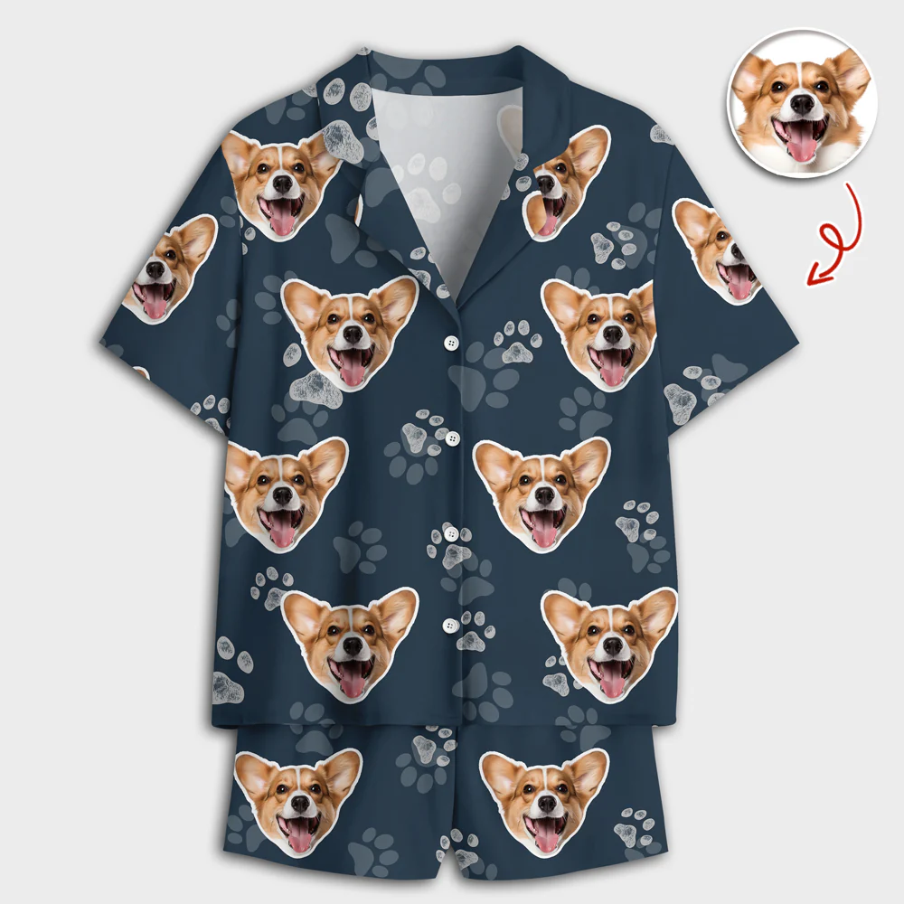 Custom Dog Face Photo Short Pajamas Gift For Dog Lovers CH07 910348 - Image 5