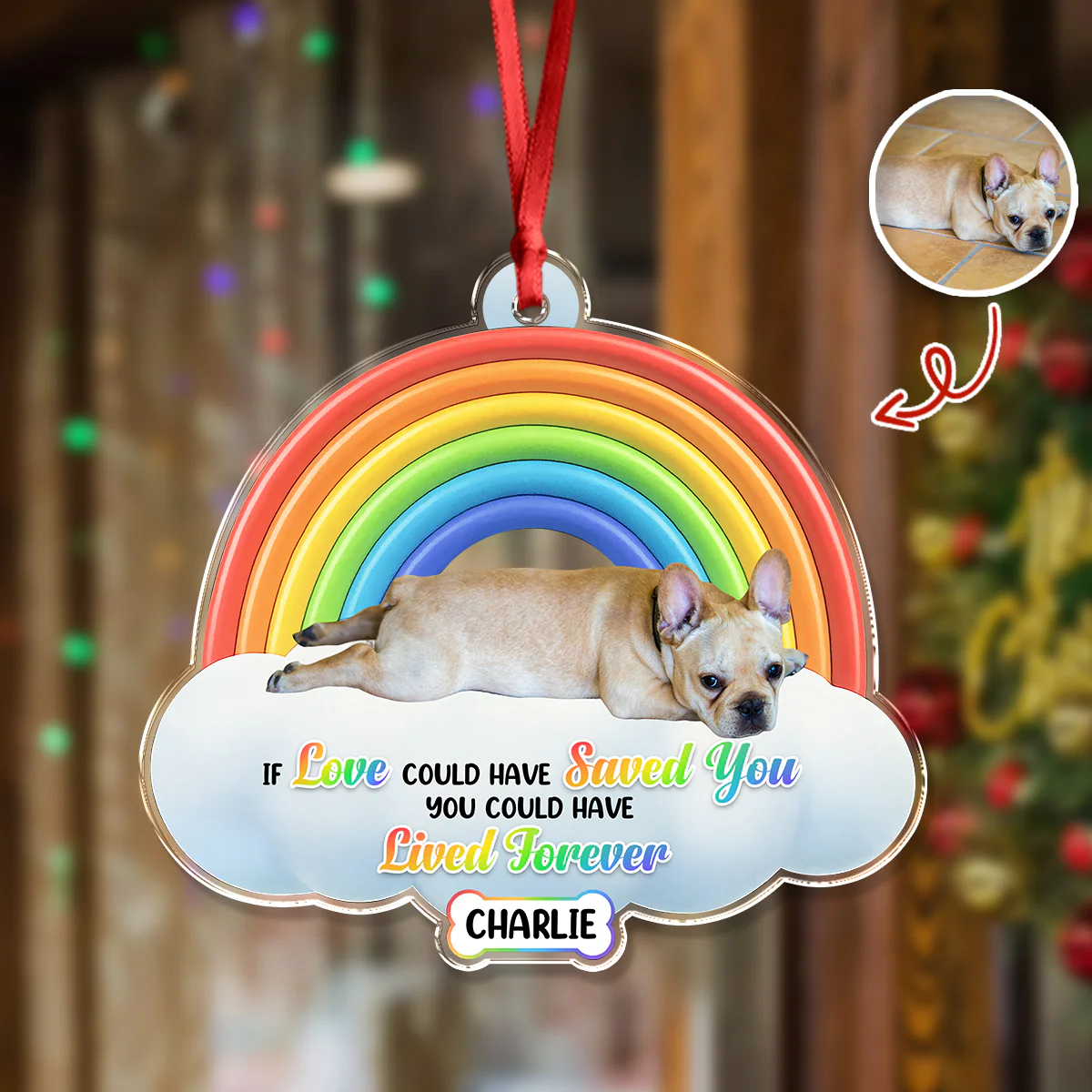 Custom Dog Lost Photo Acrylic Ornament Memorial Gift For Dog Dad Dog Mom CH07 896872 - Image 5